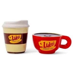 Gilmore Girls Luke's Diner Salt &‎ Pepper Shaker Set Ceramic Collectible